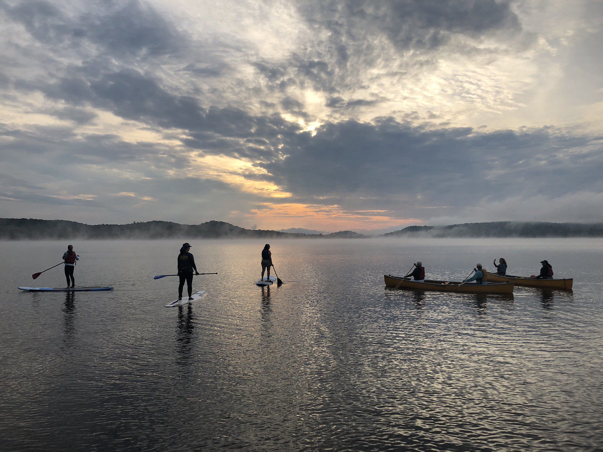 Sunset SUP in Algonquin Park