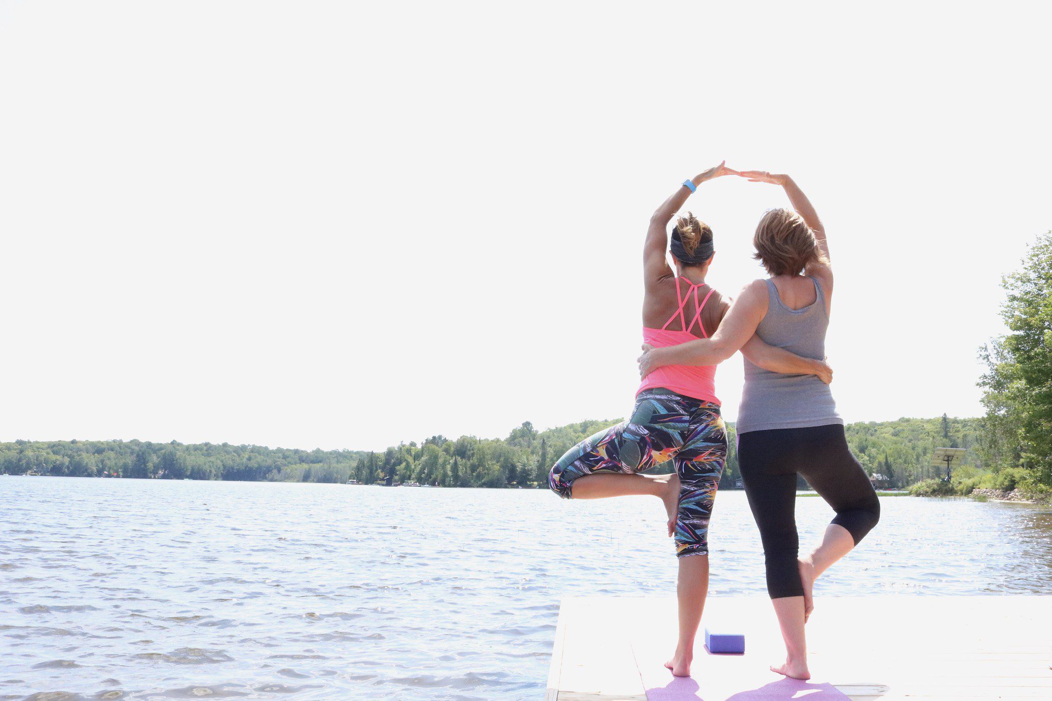 yoga on the dock