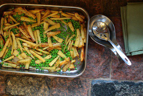 peas and fries