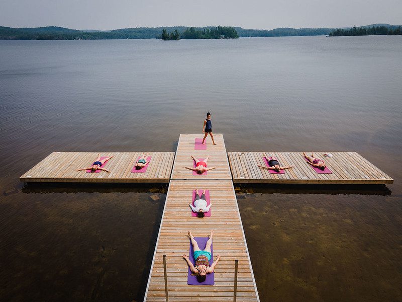 Corps Pose on the dock at Northern Edge Algonquin