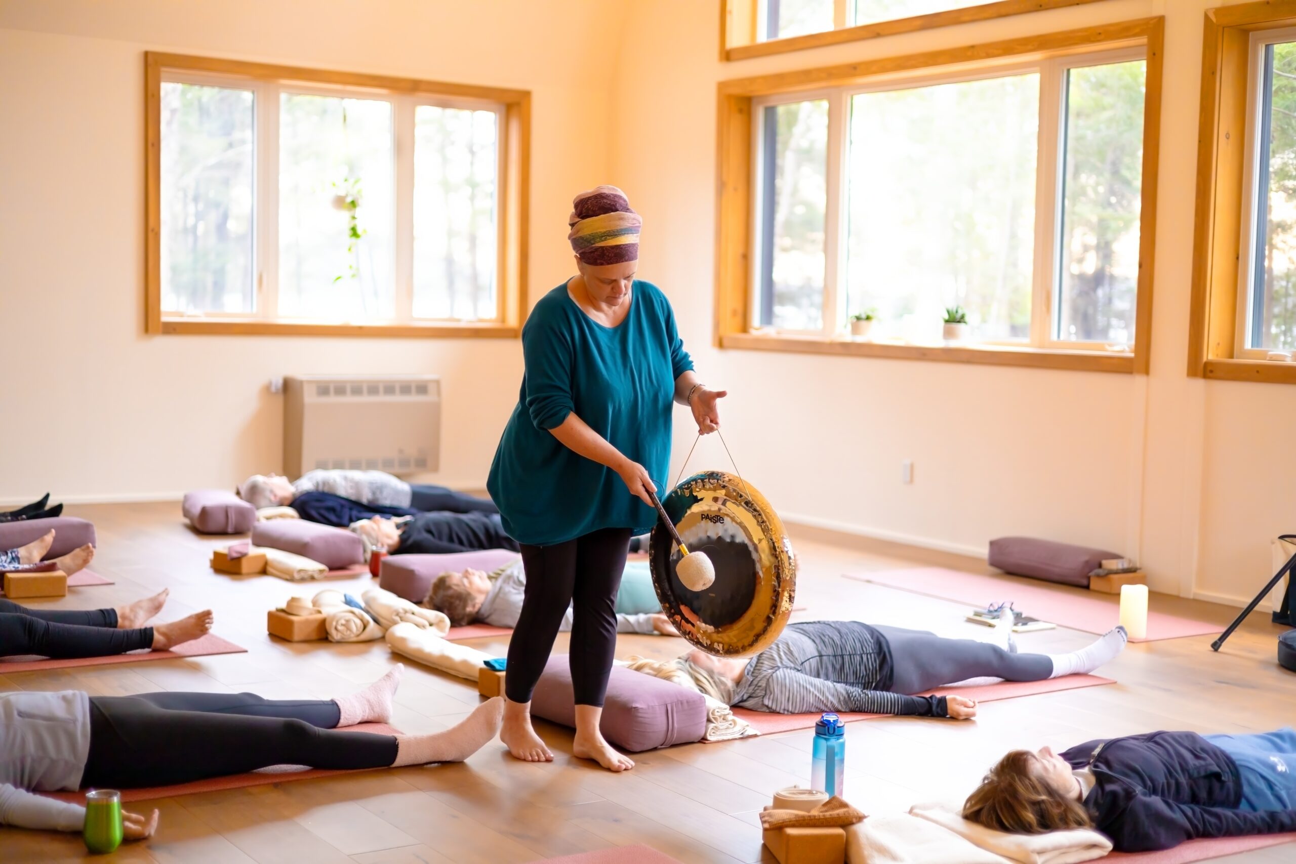 Devinder Kaur teaching meditation sound healing