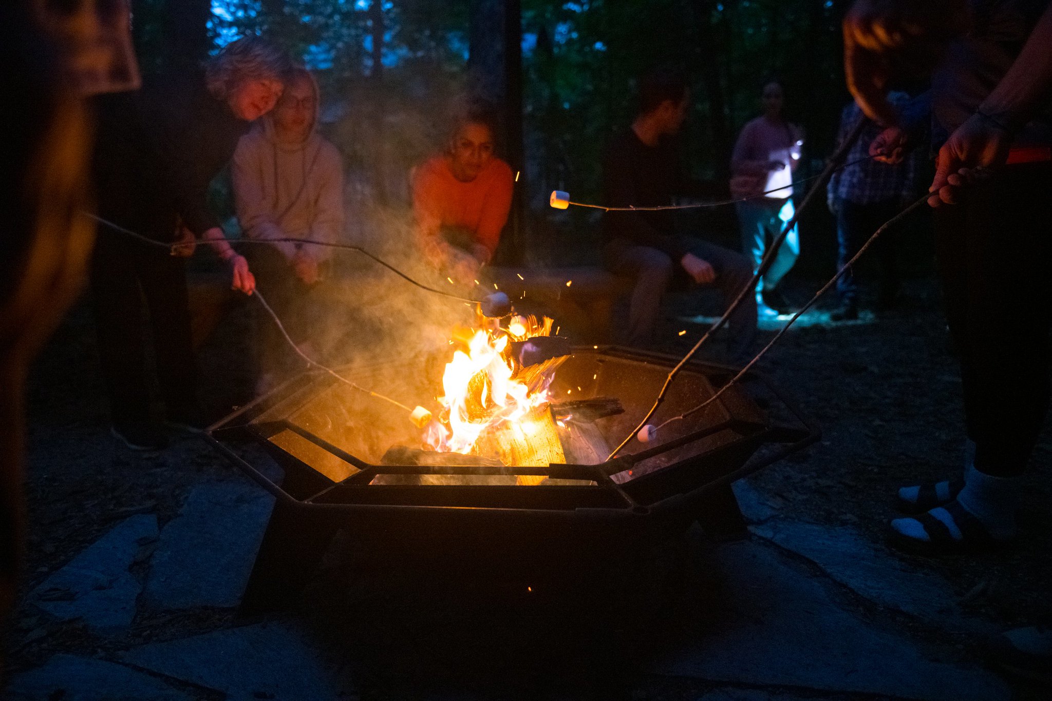 Roasting marshmallows