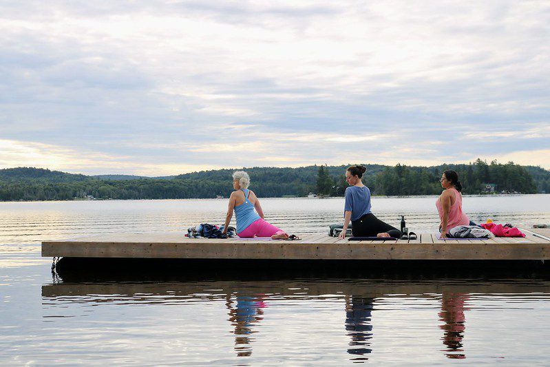 Corps Pose on the dock at Northern Edge Algonquin