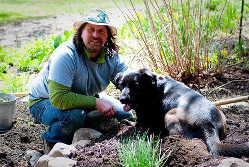 greg with a dog