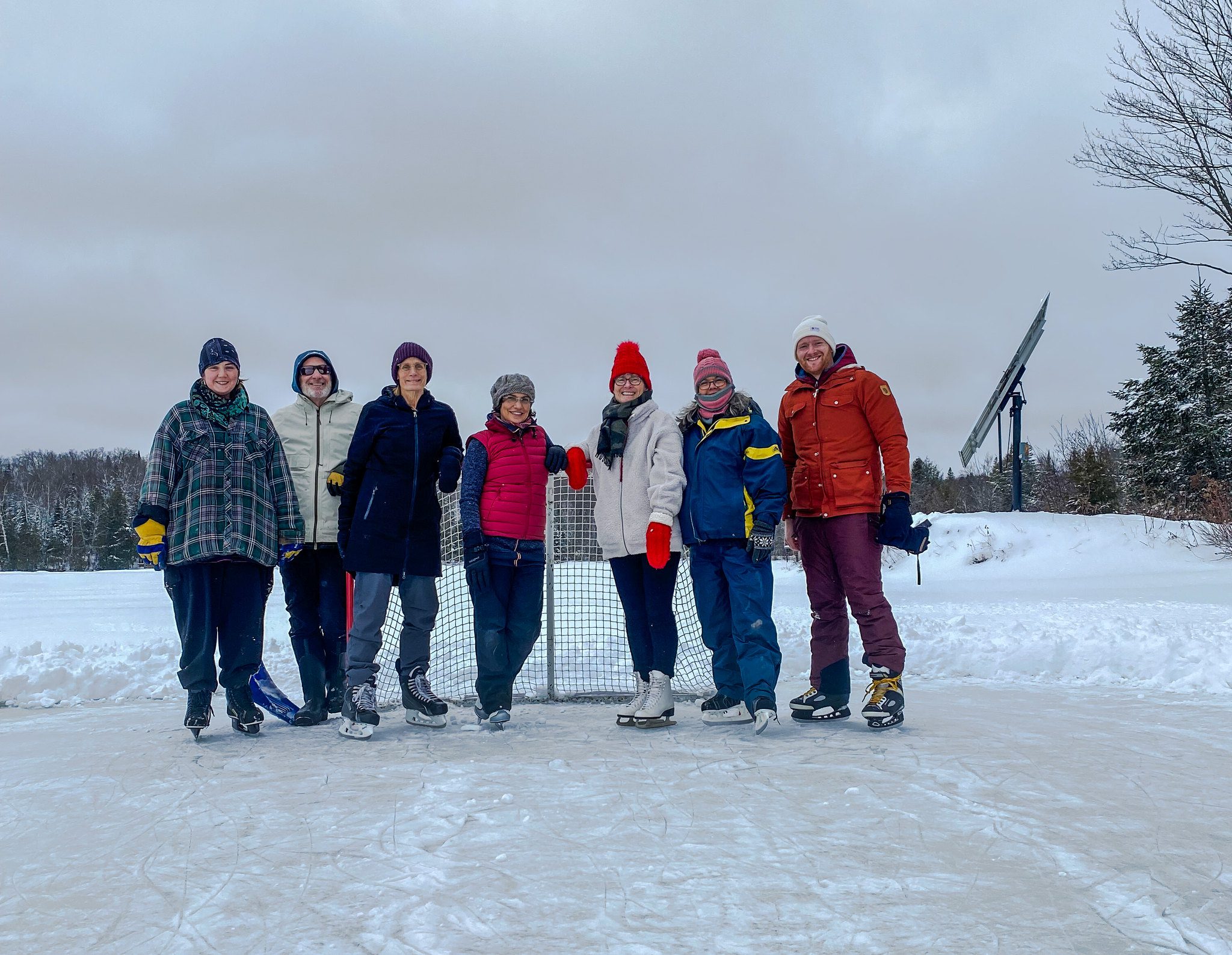 Winter skating algonuin park